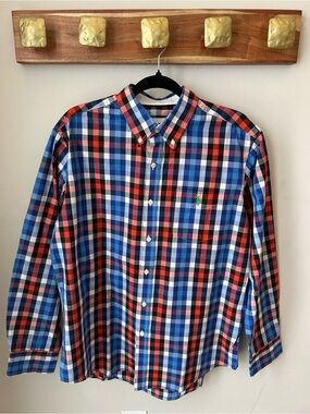 US Polo Assn Plaid Button Down Shirt Preppy Coastal Dadcore Cabincore